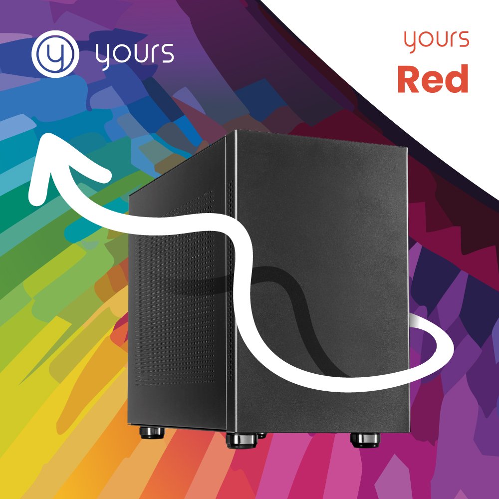 YOURS RED | Intel Core i5-14400 | 16GB | 1TB | HDMI | W11 Professional | Small Form Factor Behuzing - Matmuis - Matmuis