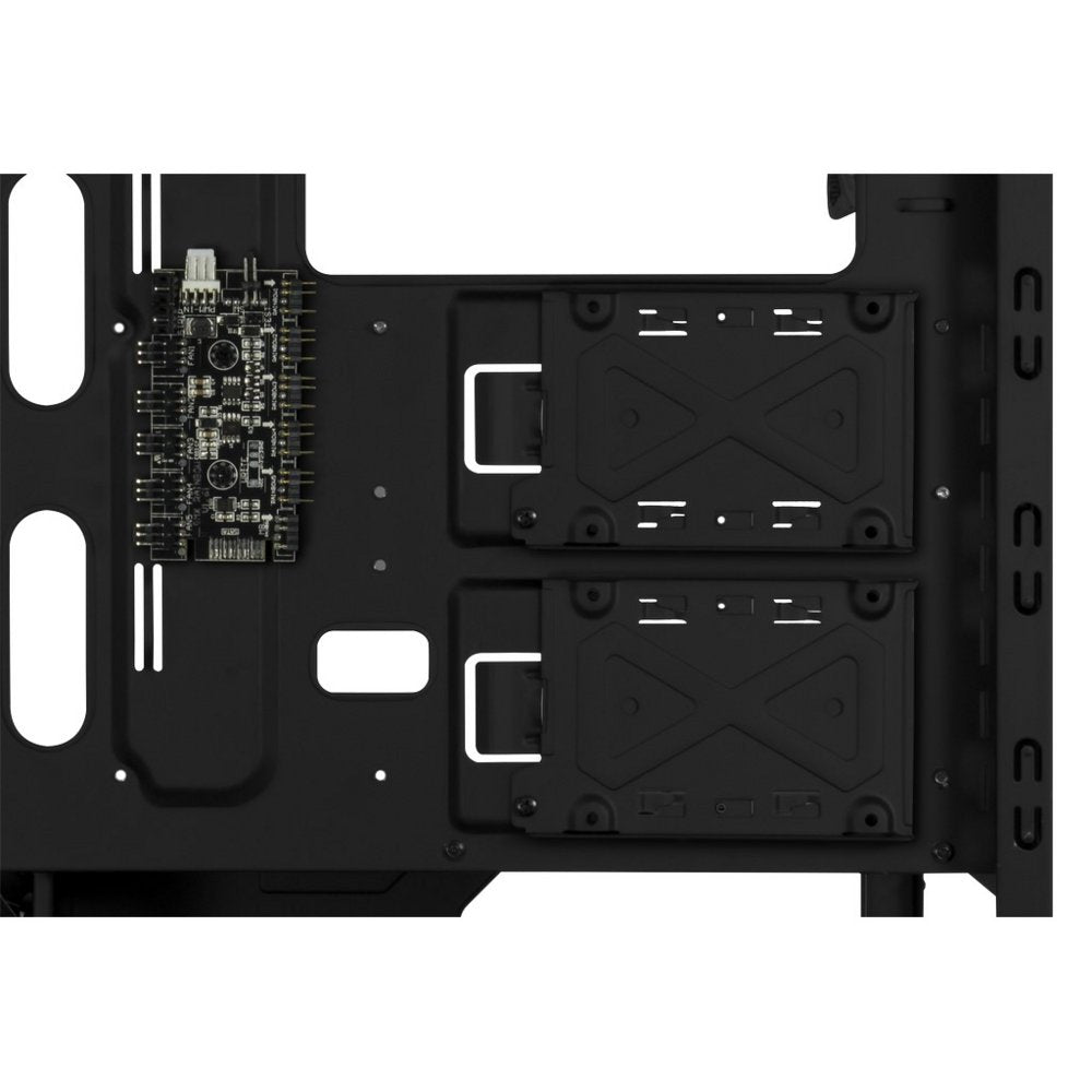 Inter-Tech X-908 Infini2 | Infinity Mirror | Tower Case | USB-C | Zwart - Matmuis