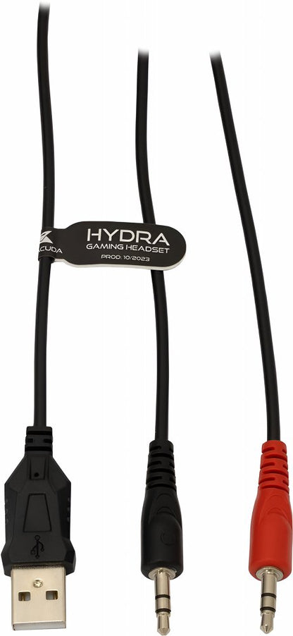 Baracuda HYDRA RGB Rainbow | Gaming Headset 3,5mm & USB | Zwart - Matmuis - Matmuis