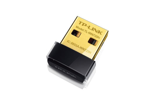 TP-Link TL-WN725N | Wi-Fi 4 Nano USB-adapter | 150 Mbps | 2,4 GHz | USB 2.0 - Matmuis