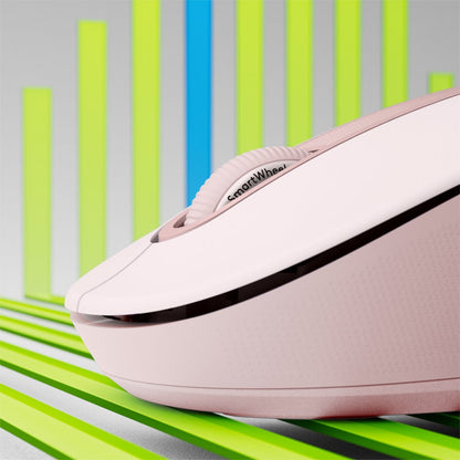 Logitech Signature M650 | Draadloze Muis | Rechtshandig | RF + Bluetooth | 2000 DPI | Roze - Matmuis - Matmuis