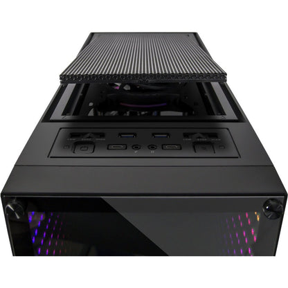 Inter-Tech X-908 Infini2 | Infinity Mirror | Tower Case | USB-C | Zwart - Matmuis