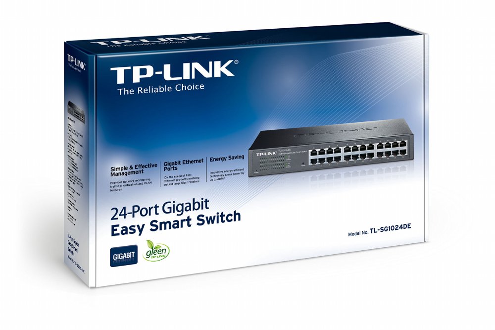 TP-Link TL-SG1024DE | Managed Smart Switch | 24 Poorten | Gigabit Ethernet (10/100/1000 Mbps) - Matmuis