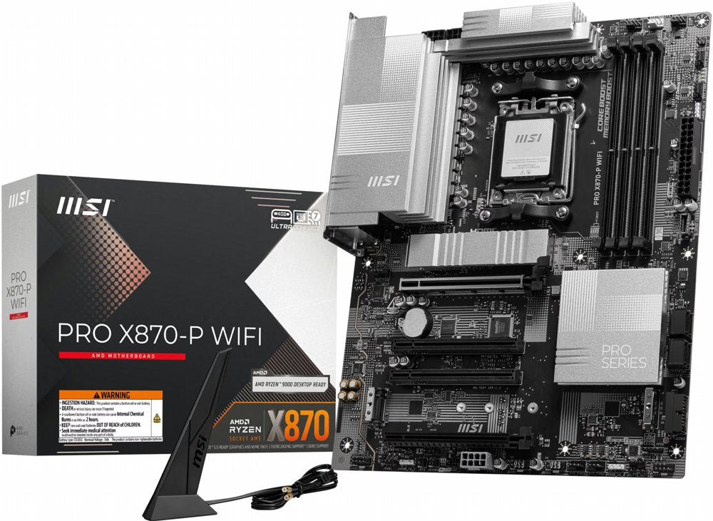 MSI PRO X870-P WIFI | Socket AM5 | AMD X870 | 4xDDR5 | ATX | Moederbord - Matmuis - Matmuis