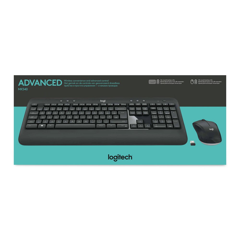 Logitech MK540 Advanced | Draadloze Muis- en Toetsenbordcombo | AZERTY | België - Matmuis - Matmuis