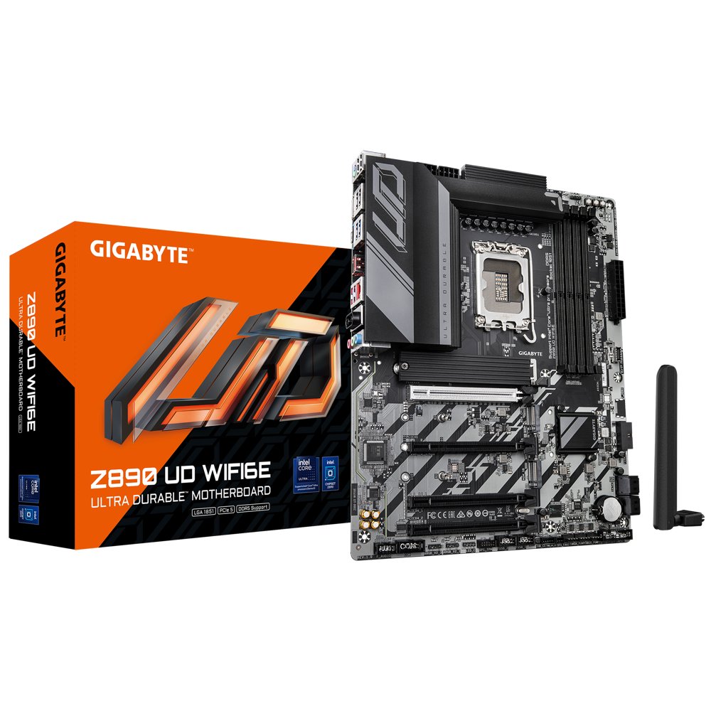 Gigabyte Z890 UD WIFI6E | Socket LGA 1851 (V1) | Intel Z890 | 4xDDR5 | ATX | Moederbord - Matmuis