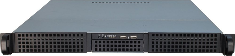 Inter-Tech IPC 1U-10255 | Server Rack Case | Zwart - Matmuis