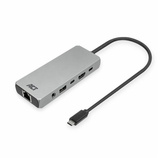 ACT AC7095 | Docking Station | USB-C | Zilver - Matmuis - Matmuis