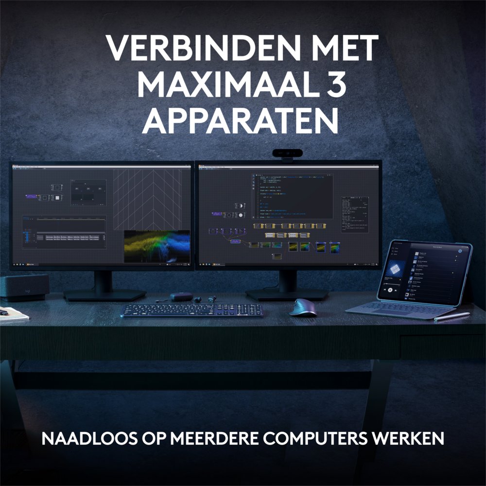 Logitech MX Keys S | Draadloos Toetsenbord | QWERTY - Matmuis - Matmuis