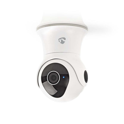 Nedis WIFICO20CWT | Wi-Fi Smart IP-buitencamera | Full HD 1080p | PTZ | Nachtzicht 15 m | Tweeweg-audio | IP65 | Wit - Matmuis