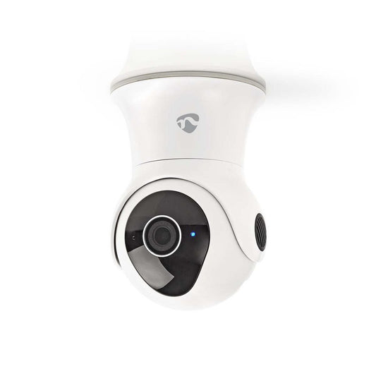 Nedis WIFICO20CWT | Wi-Fi Smart IP-buitencamera | Full HD 1080p | PTZ | Nachtzicht 15 m | Tweeweg-audio | IP65 | Wit - Matmuis