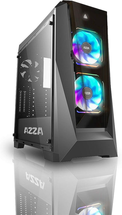 Azza Chroma 410B | Midi Tower Case | Zwart - Matmuis