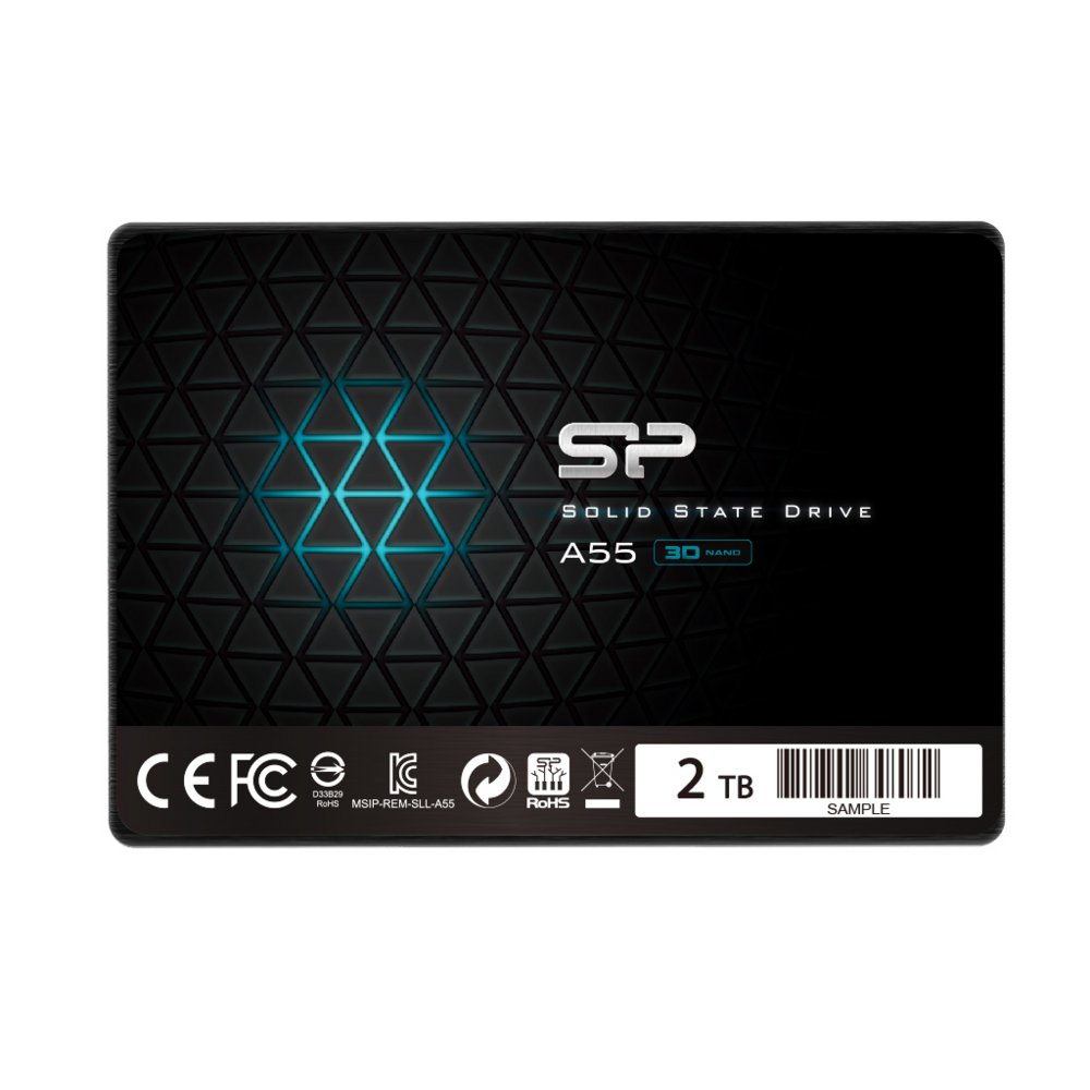 Silicon Power A55 | 2TB SATA SSD | 2.5'' | 500MB/s Lezen | 450MB/s Schrijven - Matmuis