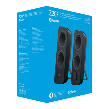 Logitech Z207 | 2.0 Bluetooth Luidsprekerset | 5W RMS | Draadloze Overgang | Zwart - Matmuis - Matmuis