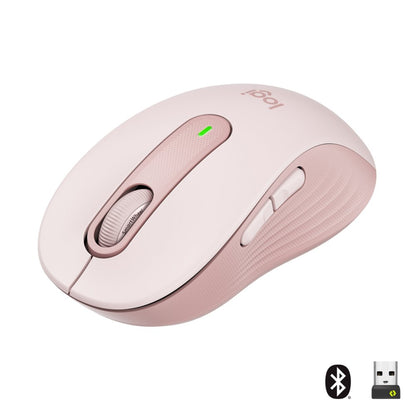 Logitech Signature M650 | Draadloze Muis | Rechtshandig | RF + Bluetooth | 2000 DPI | Roze - Matmuis - Matmuis