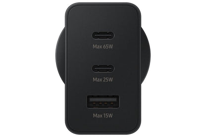 Samsung EP-T6530 | Oplader 65W | 2x USB-C & 1x USB-A | Zwart