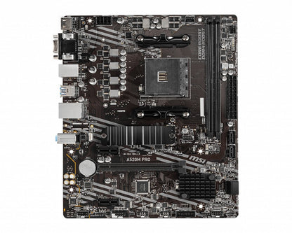 MSI A520M PRO | Socket AM4 | AMD A520 | 2xDDR4 | Micro-ATX | Moederbord - Matmuis - Matmuis
