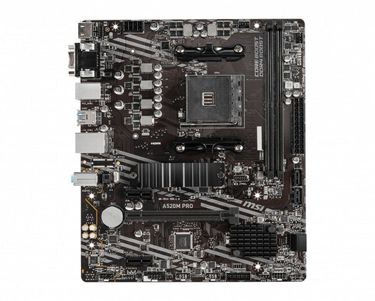 MSI A520M PRO | Socket AM4 | AMD A520 | 2xDDR4 | Micro-ATX | Moederbord | 2e Kans