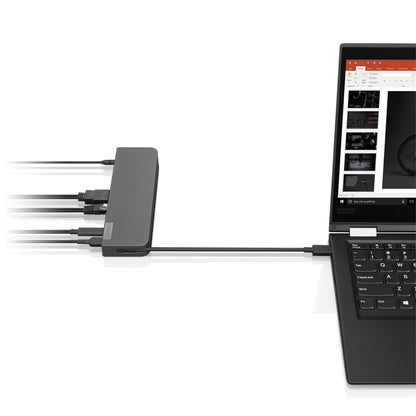 Lenovo USB-C Mini Dock | Bedraad | USB-C 3.2 Gen 1 | Grijs - Matmuis - Matmuis