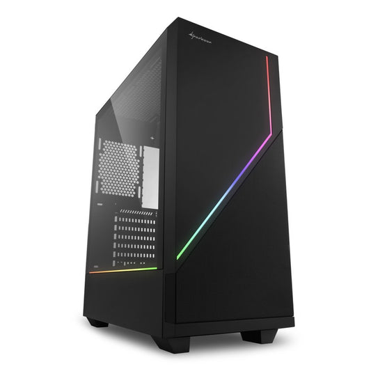 Sharkoon RGB Flow | Midi Tower Case | Zwart - Matmuis