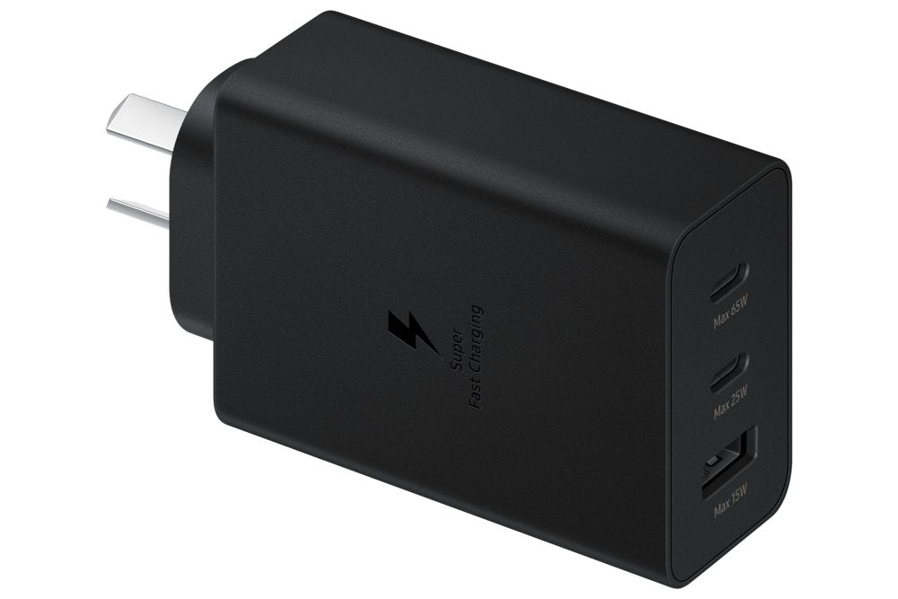 Samsung EP-T6530 | Oplader 65W | 2x USB-C & 1x USB-A | Zwart
