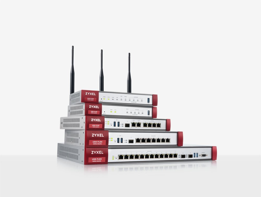 Zyxel USG Flex 100 | Firewall (Hardware) | 900 Mbit/s | 5x Gigabit LAN/WAN | VPN & UTM Beveiliging | Desktopbehuizing