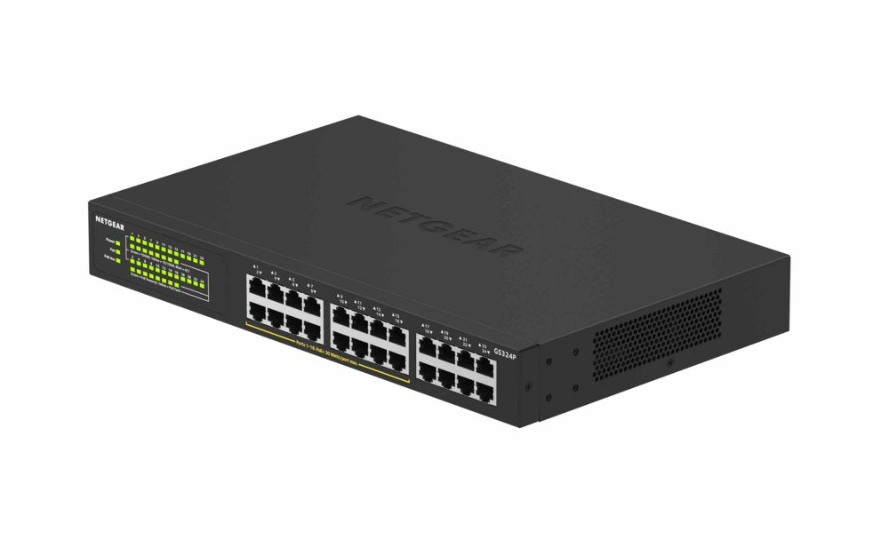 NETGEAR GS324P | Unmanaged | Gigabit Ethernet (10/100/1000 Mbps) | Power over Ethernet (PoE) | 1U - Matmuis