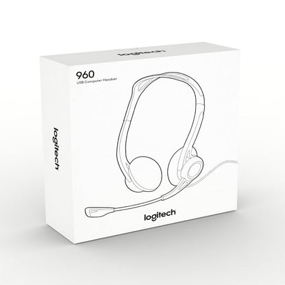 Logitech H960 | Bedrade On-ear Headset USB-A | Zwart - Matmuis - Matmuis