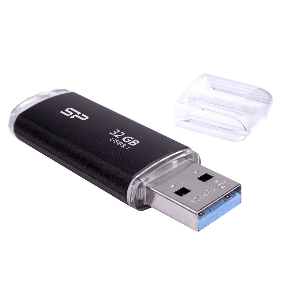 Silicon Power Blaze B02 | 32GB USB-A 3.2 Flash Drive | Zwart - Matmuis