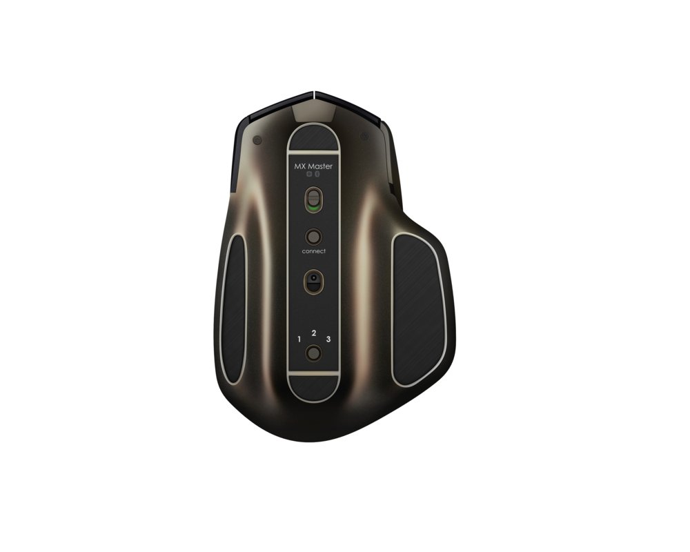 Logitech MX Master | Draadloze Muis | Rechtshandig | RF + Bluetooth | 1600 DPI | Zwart/Brons - Matmuis - Matmuis