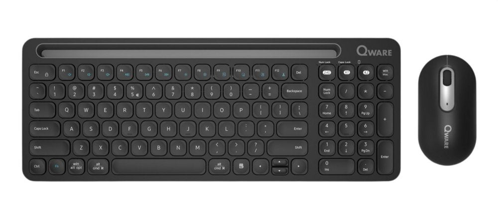 QWARE Wireless Desktop Combo Florence Zwart | Returned - Matmuis