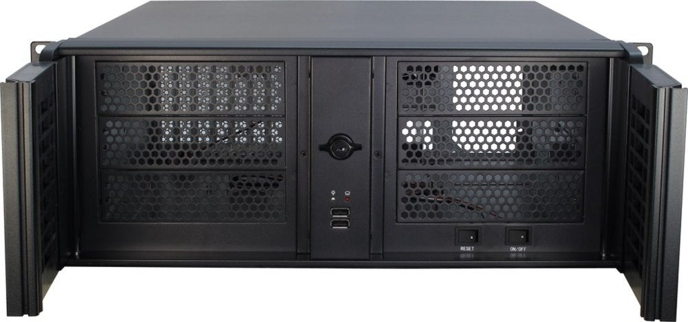 Inter-Tech IPC 4U-4098-S | Server Rack Case | Zwart - Matmuis