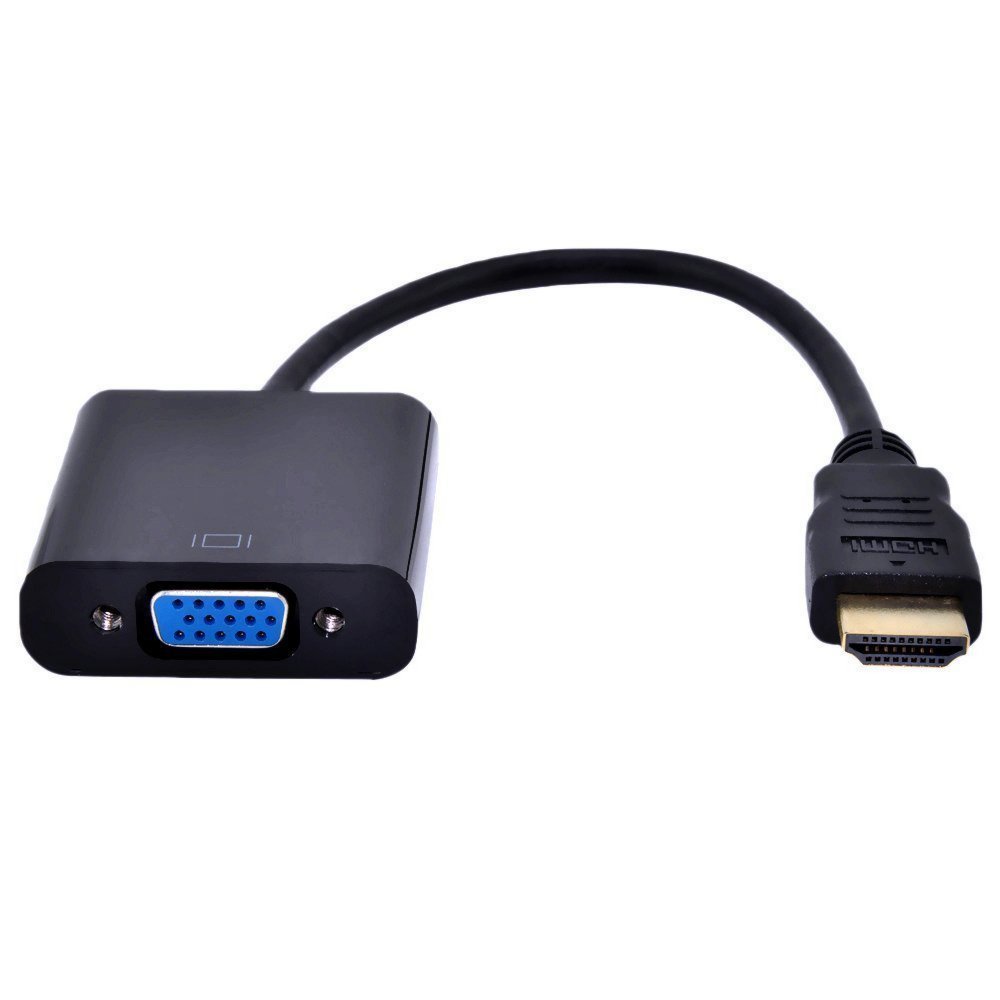 Gembird A-HDMI-VGA-04 | HDMI naar VGA Adapter | 0,15 m | Zwart - Matmuis - Matmuis