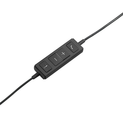 Logitech H570e | Bedrade On-ear Mono Headset | USB-A | Zwart