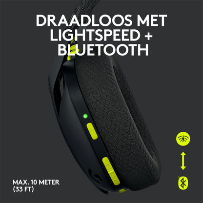 Logitech G435 Wireless Gaming Headset | Bluetooth & Lightspeed | Hoofdband | Zwart - Matmuis - Matmuis