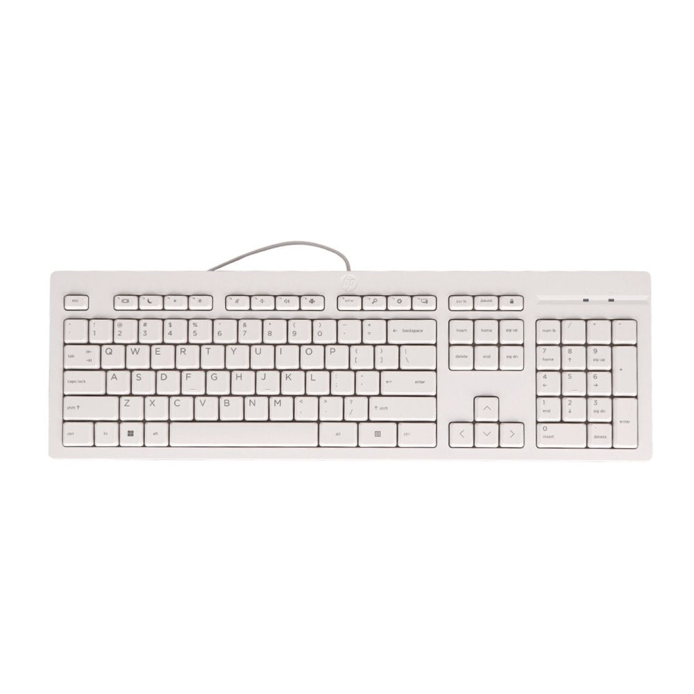 QWERTZ | HP 125 Wit | Bedraad Toetsenbord | QWERTZ - Matmuis - Matmuis