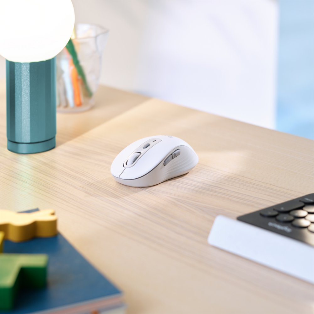 Logitech Signature M650 | Draadloze Muis | Rechtshandig | RF + Bluetooth | 2000 DPI | Wit - Matmuis - Matmuis