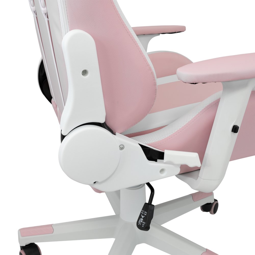 White Shark ROXY | Roze Gamestoel met Verstelbare Rugleuning | Belastbaar tot 120 kg - Matmuis