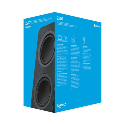 Logitech Z207 | 2.0 Bluetooth Luidsprekerset | 5W RMS | Draadloze Overgang | Zwart - Matmuis - Matmuis