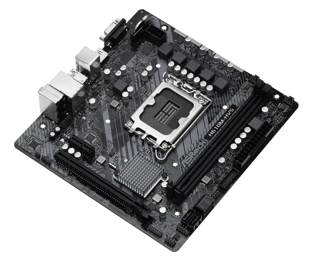 Asrock H610M-HVS Intel H610 | Socket LGA 1700 | Intel H610 | 2xDDR4 | Micro-ATX | Moederbord - Matmuis - Matmuis