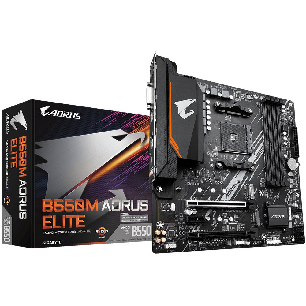Gigabyte B550M AORUS ELITE | Socket AM4 | AMD B550 | 4xDDR4 | Micro-ATX | Moederbord - Matmuis - Matmuis