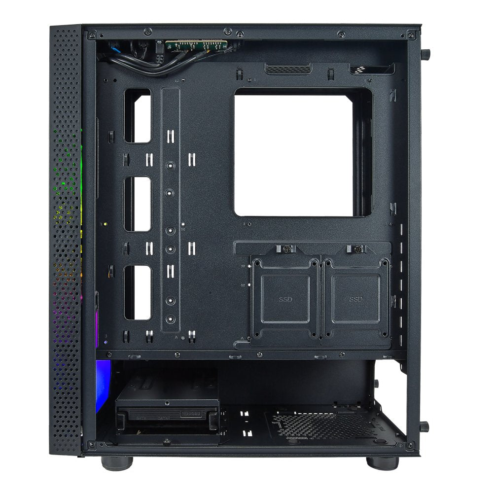 Azza Celesta RGB | Midi Tower Case | Zwart - Matmuis