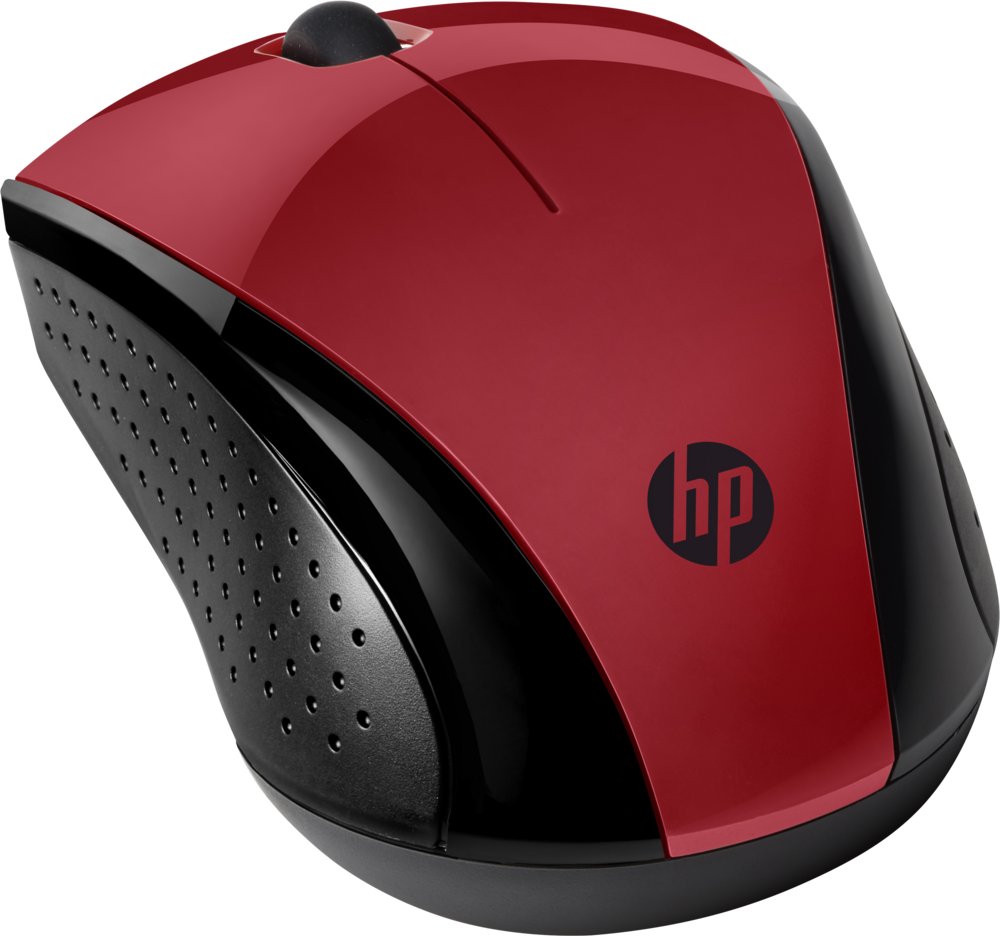 HP 220 | Draadloze Muis | Links- en Rechtshandig | RF | 1600 DPI | Rood - Matmuis - Matmuis