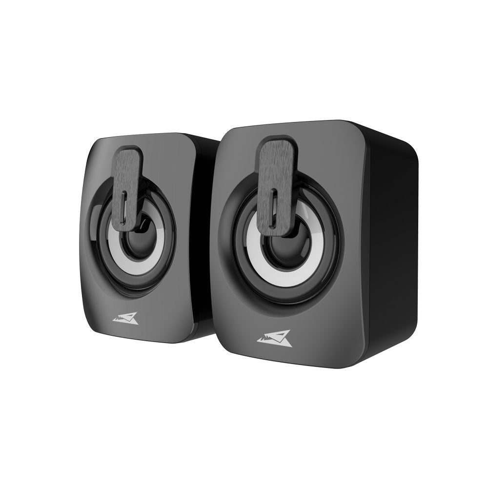 Baracuda SEASHELL Rainbow | 2.0 Stereo Luidsprekerset USB | 2x3000mW | Zwart - Matmuis