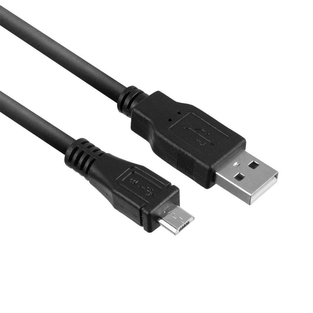 ACT AC3000 | USB 2.0 | USB-A naar Micro-USB-B | 1m | Zwart - Matmuis - Matmuis