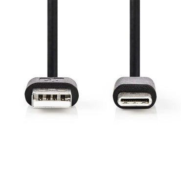 Nedis CCGL60601BK10 | USB 2.0 | USB-A naar USB-C | 1m | Zwart - Matmuis - Matmuis