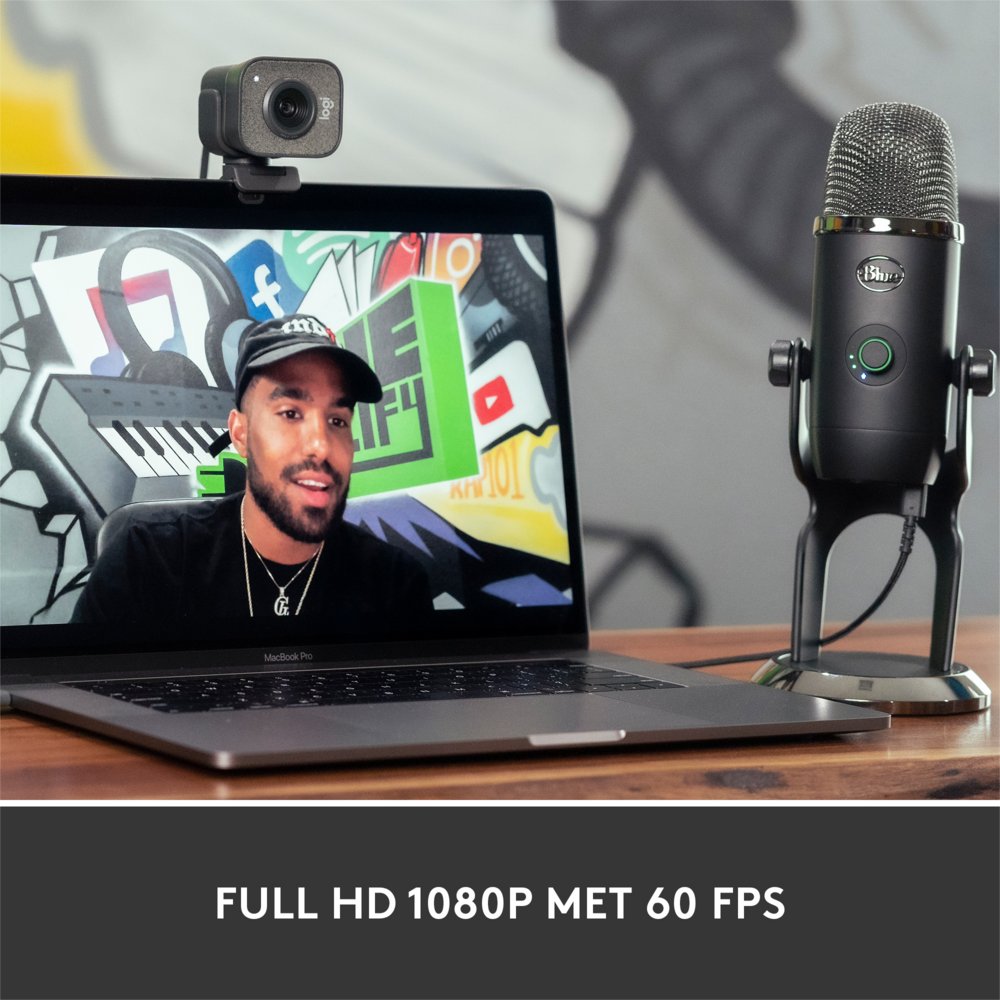 Logitech StreamCam | 1080p 60FPS USB-C Webcam met Microfoon | Grafiet - Matmuis - Matmuis