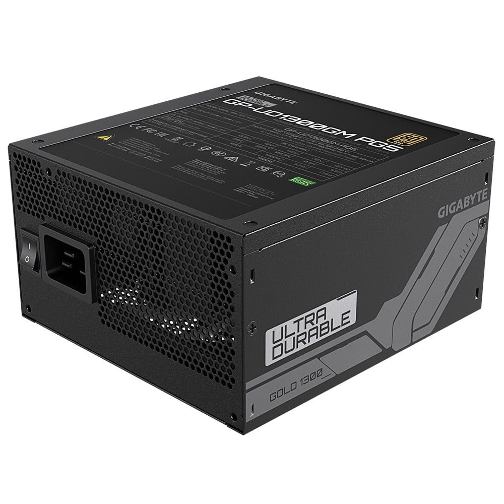 Gigabyte UD1300GM PG5 | 1300W Gold | 20+4 Pin | ATX | Zwart | Voeding