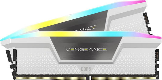 Corsair Vengeance RGB Wit | 32GB 2x16GB DDR5 | 5200MHz | DIMM | CL40 | Geheugenmodule | RAM - Matmuis - Matmuis