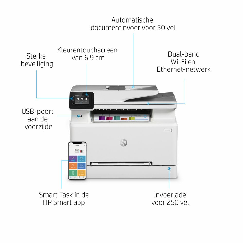 HP Color LaserJet Pro M282nw | All-in-One Laserprinter | A4 | 600 x 600 DPI | Wi-Fi | Kleur - Matmuis - Matmuis